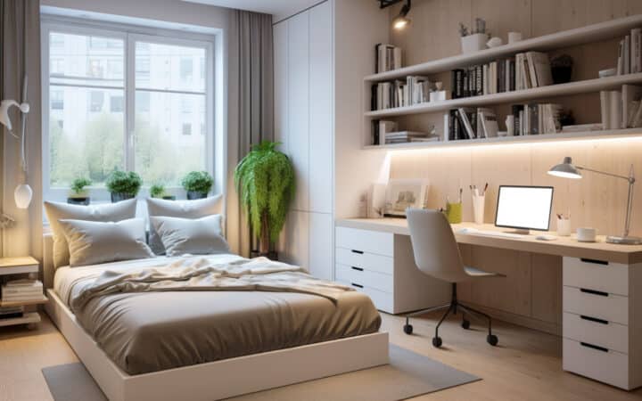 Small Bedroom Organization Ideas for Rooms That Barely Fit the Bed