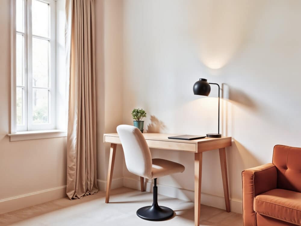Home Office Organization Ideas for a Desk That Shares the Room With Something Else