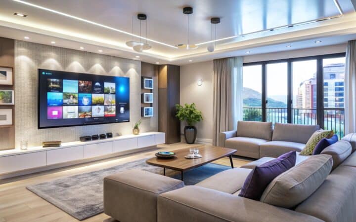 Rangement câbles meuble TV : en finir avec le nid de fils derrière la télé