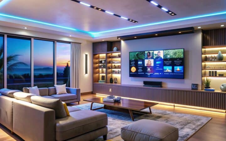 Media Console and Cable Organization Ideas for the TV Wall